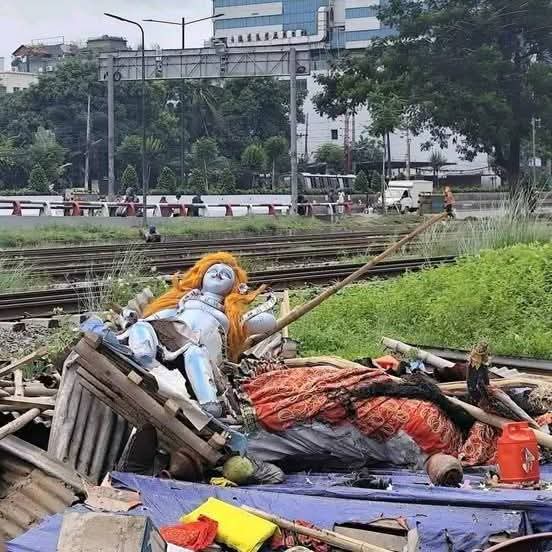 Durga Temple in Dhaka demolished by administration two days after mob issued an ultimatum to remove it, idols crushed by bulldozer